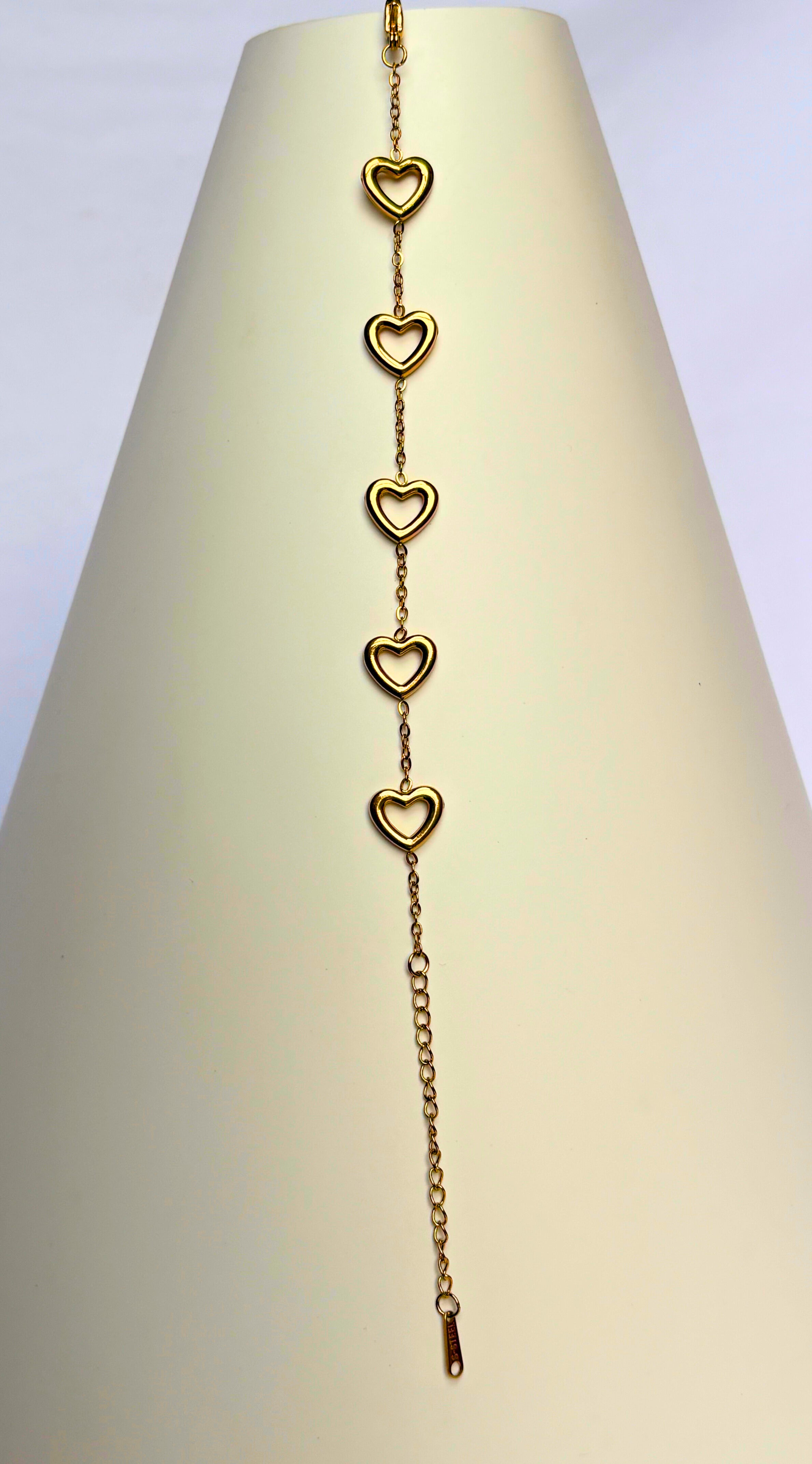 Linked Hearts Bracelet