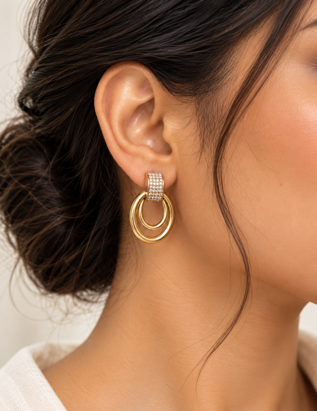 Luxe Double Loop Earrings