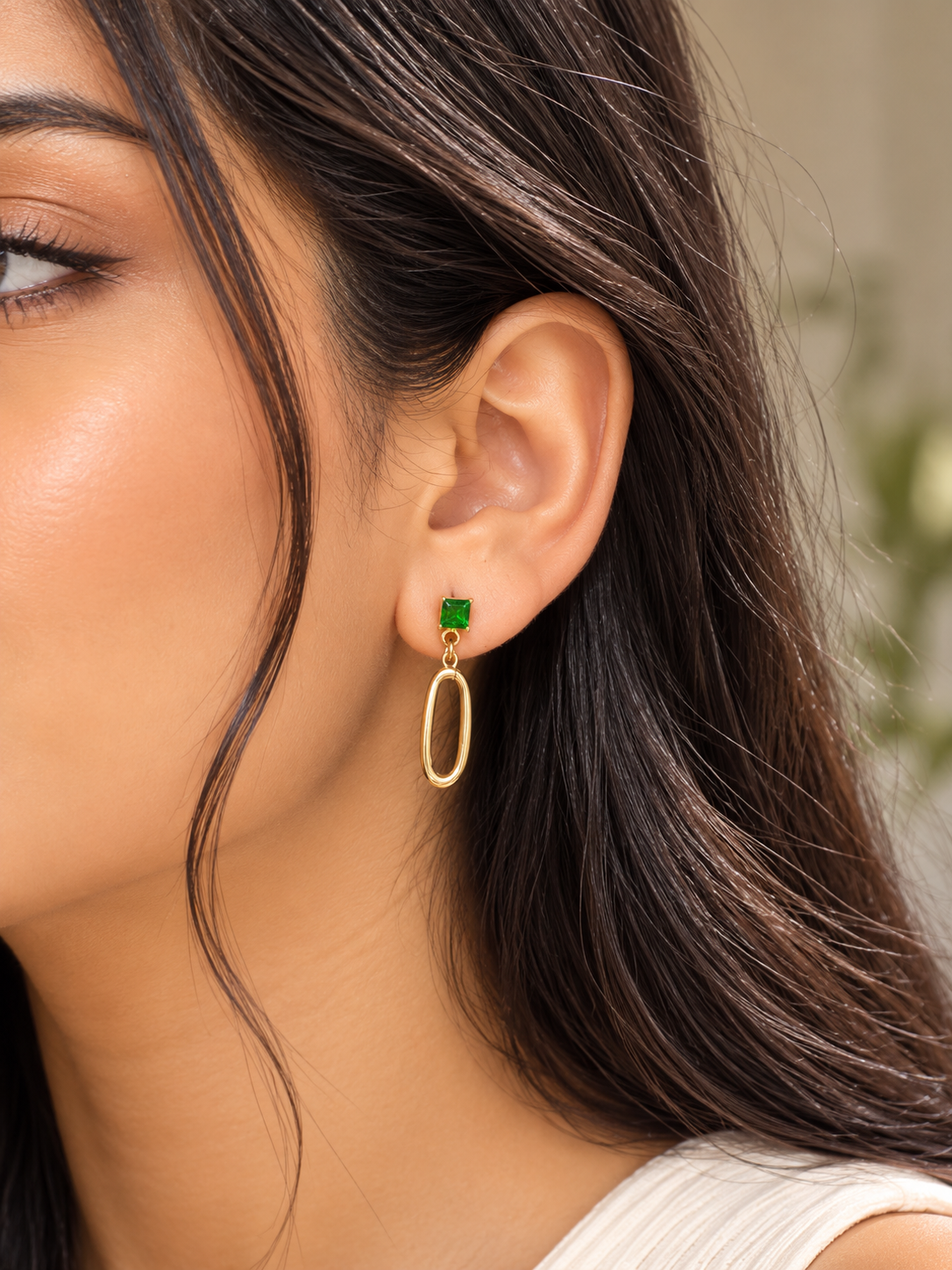 Emerald Link Earrings