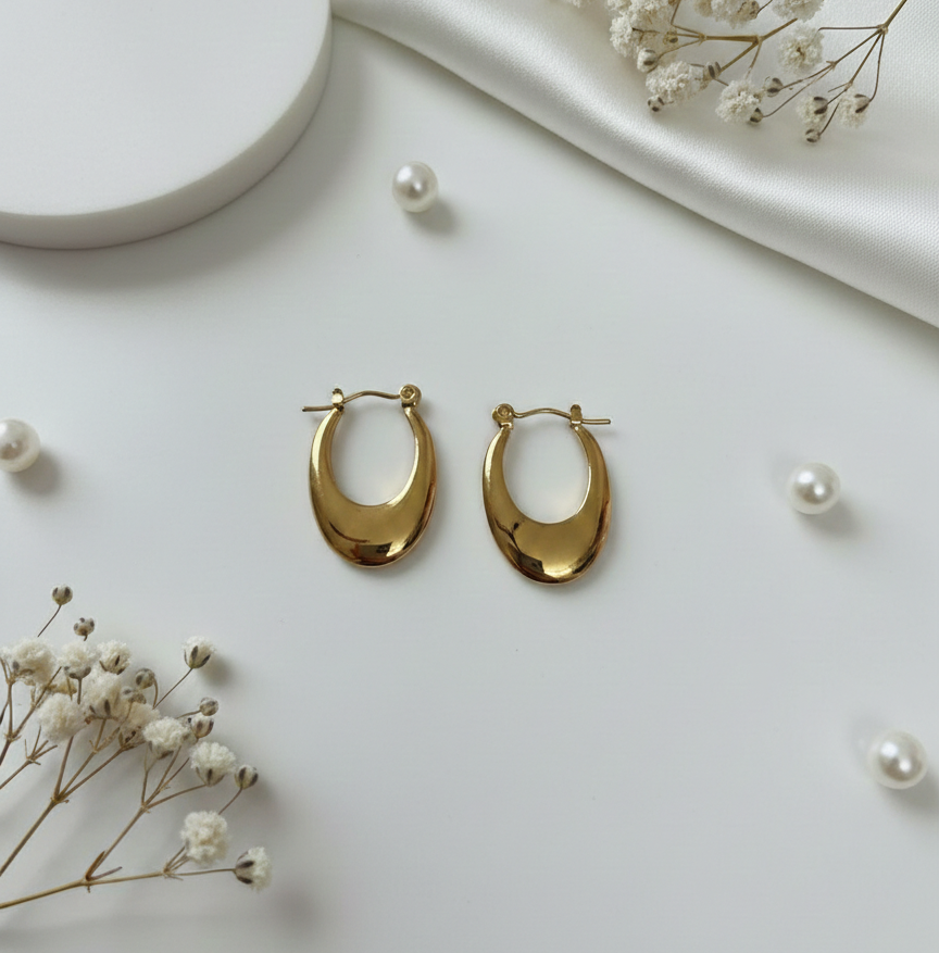Golden Embrace Hoops