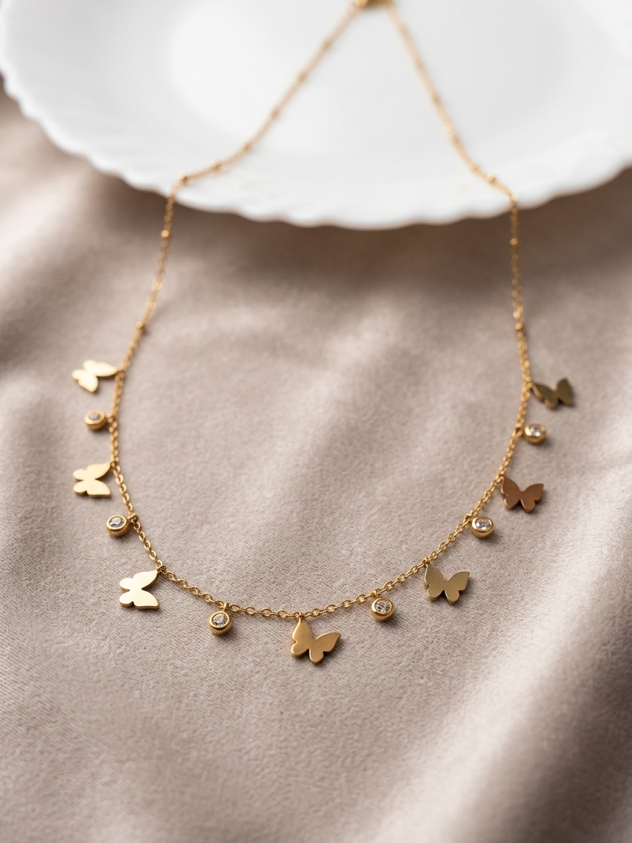 Butterfly Spark Necklace