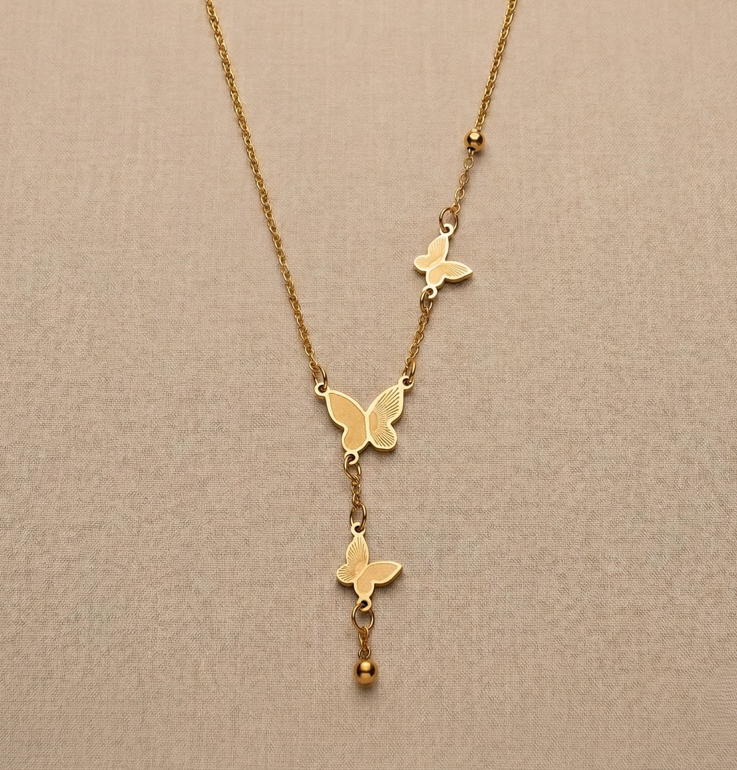 Butterfly Cascade Necklace