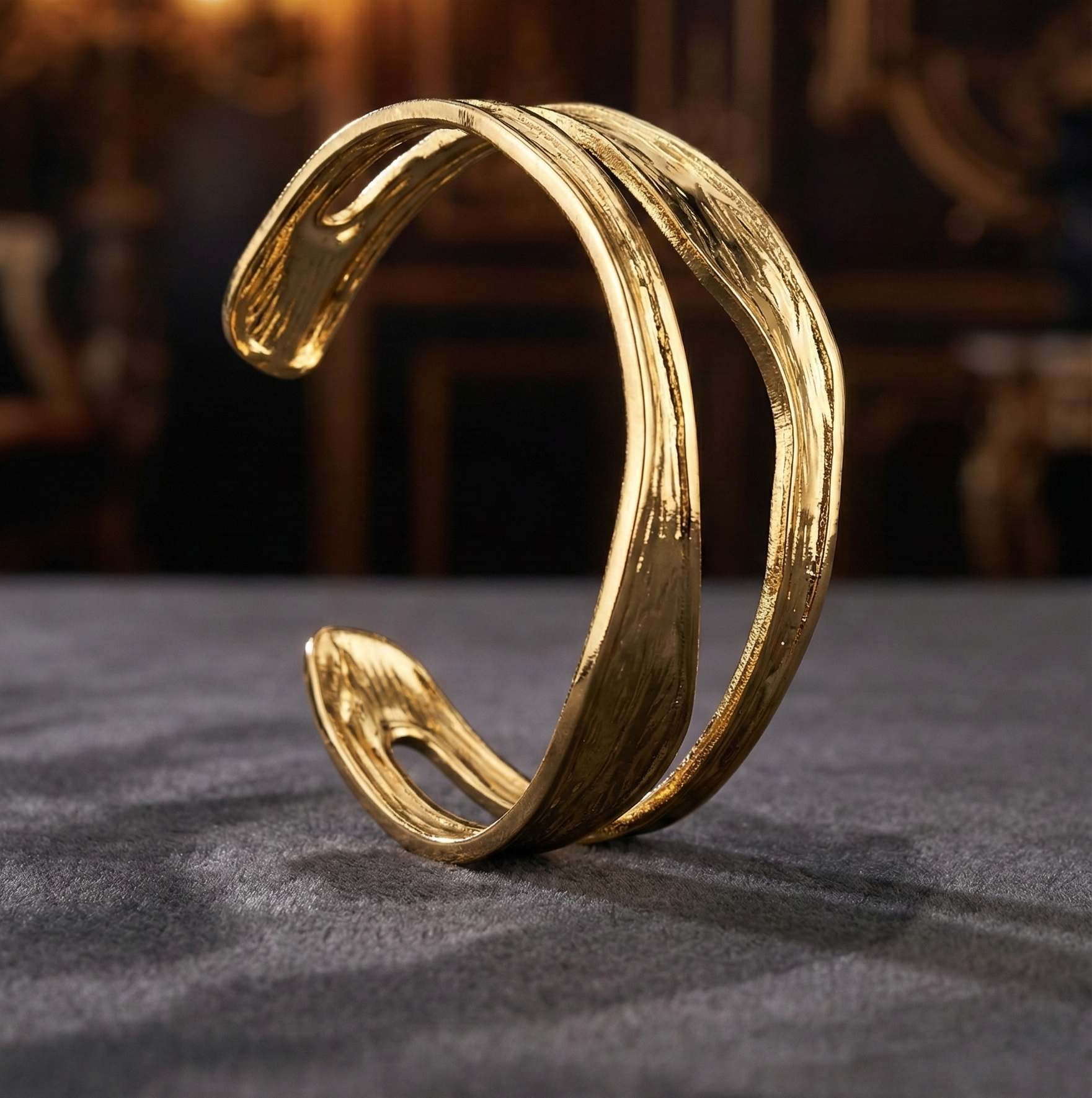 Gilded Drift Cuff