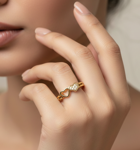 Linked Love Ring