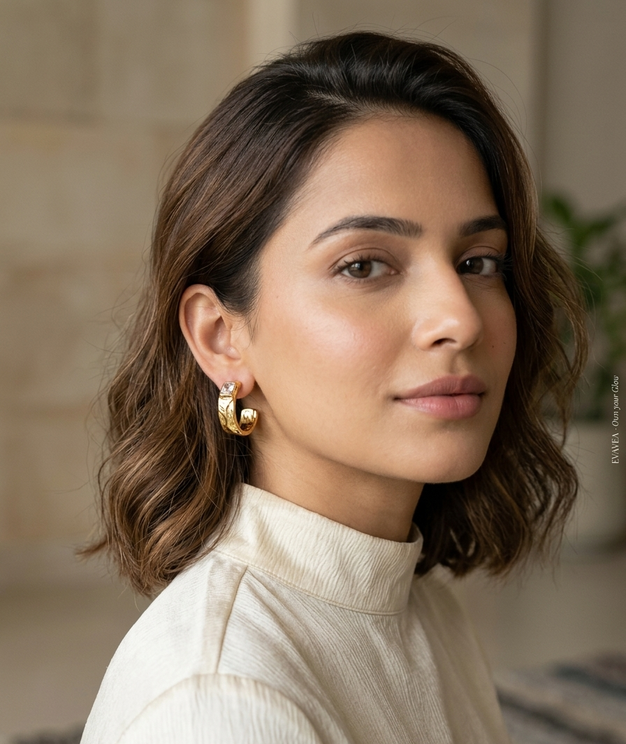 Gilded Prism Hoops
