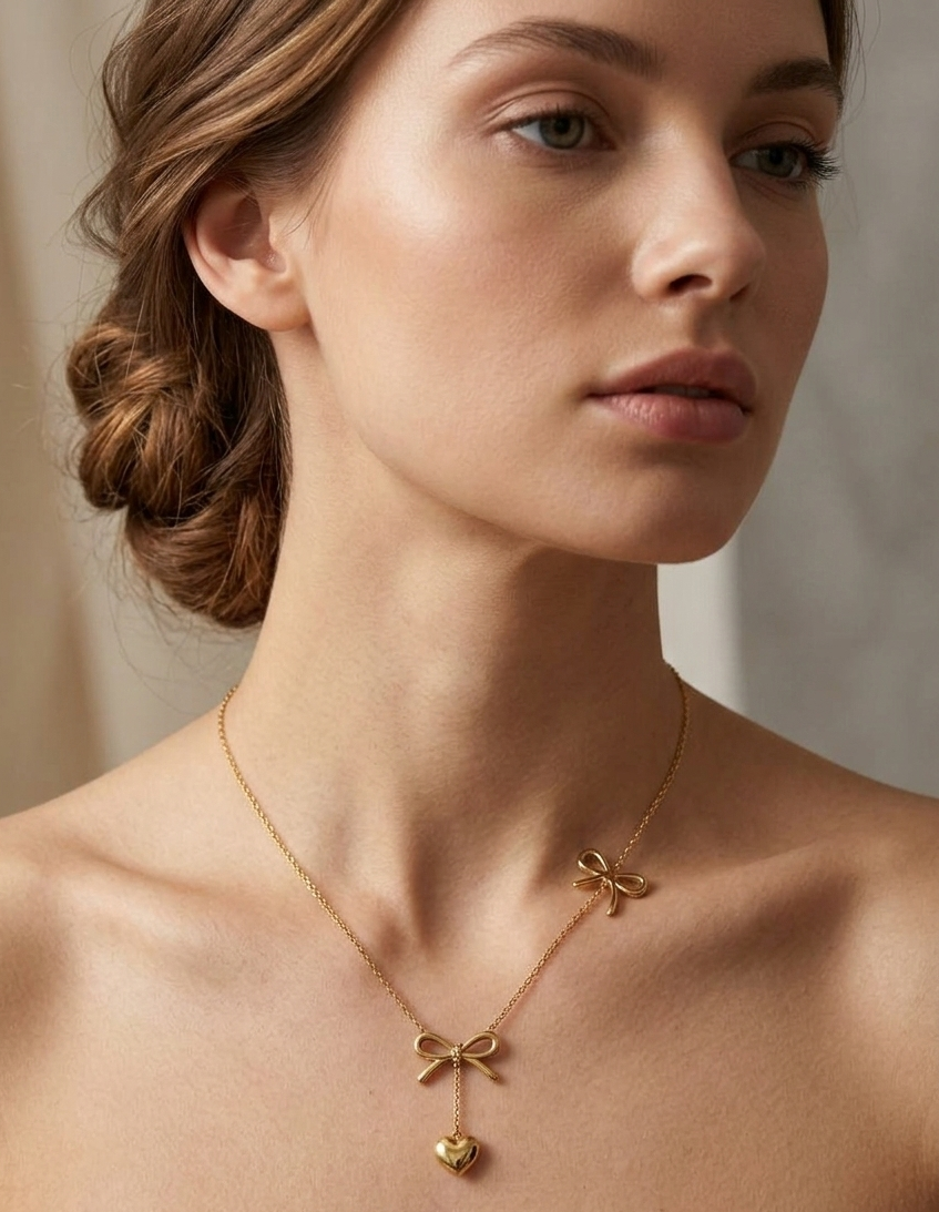 Sweetheart Bow Necklace