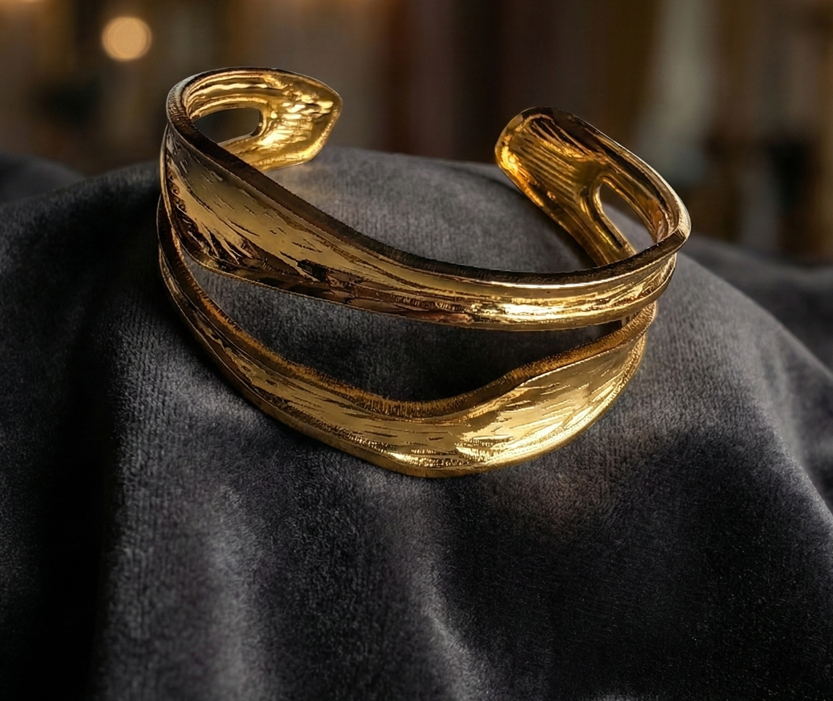 Gilded Drift Cuff