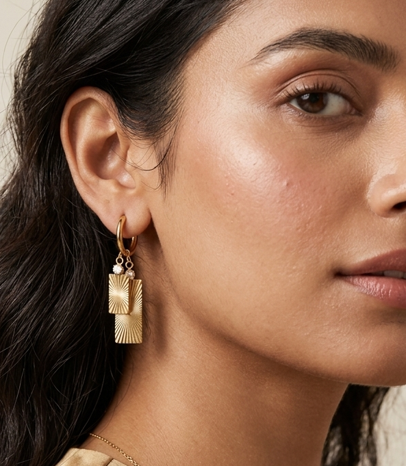 Sunray Luxe Hoops