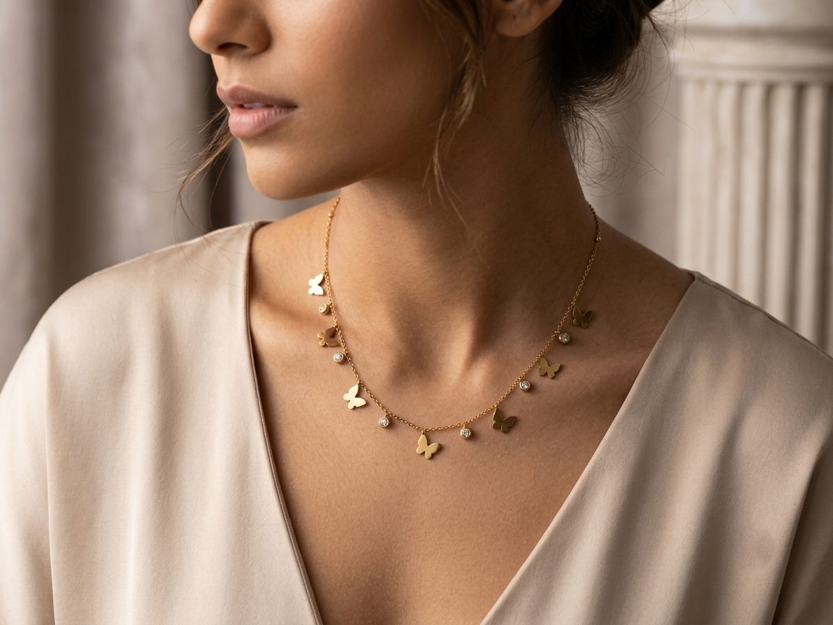 Butterfly Spark Necklace