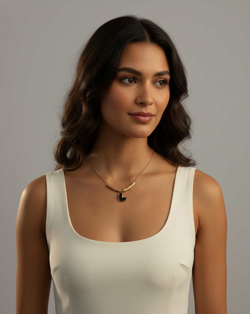 Modern Heart Neckpiece