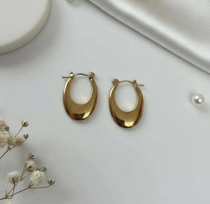 Golden Embrace Hoops