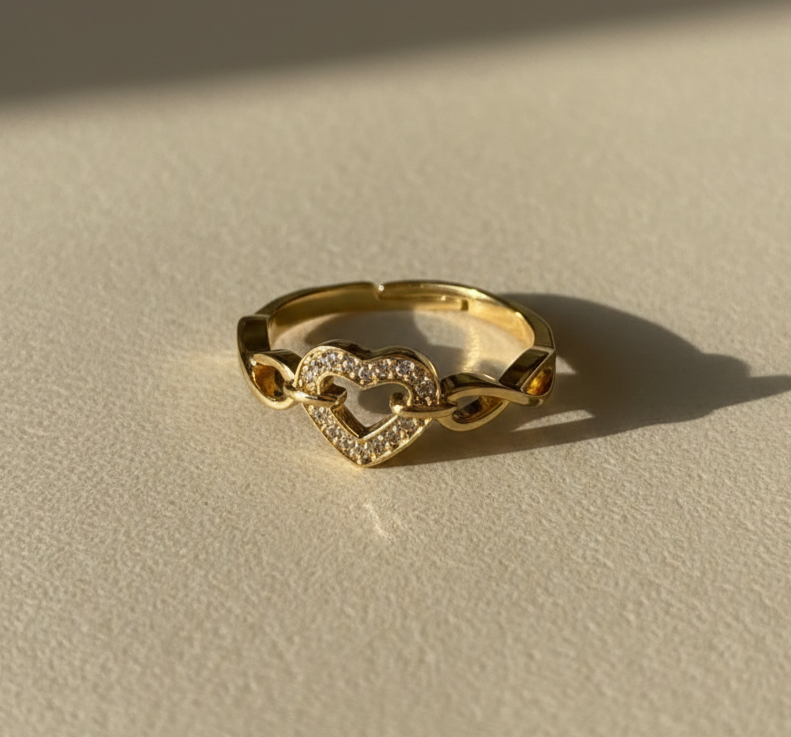 Eternal Heart Link Ring