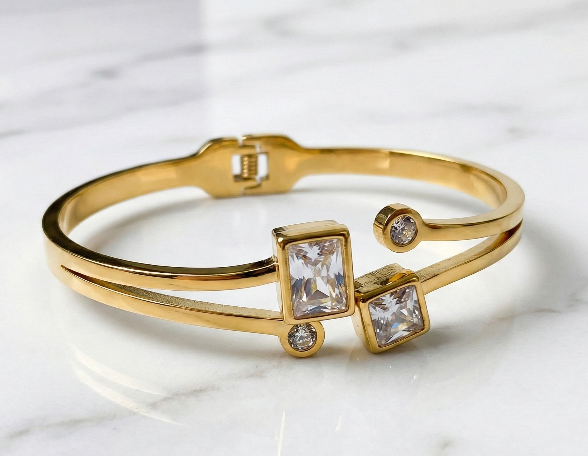 Geometric stones Cuff