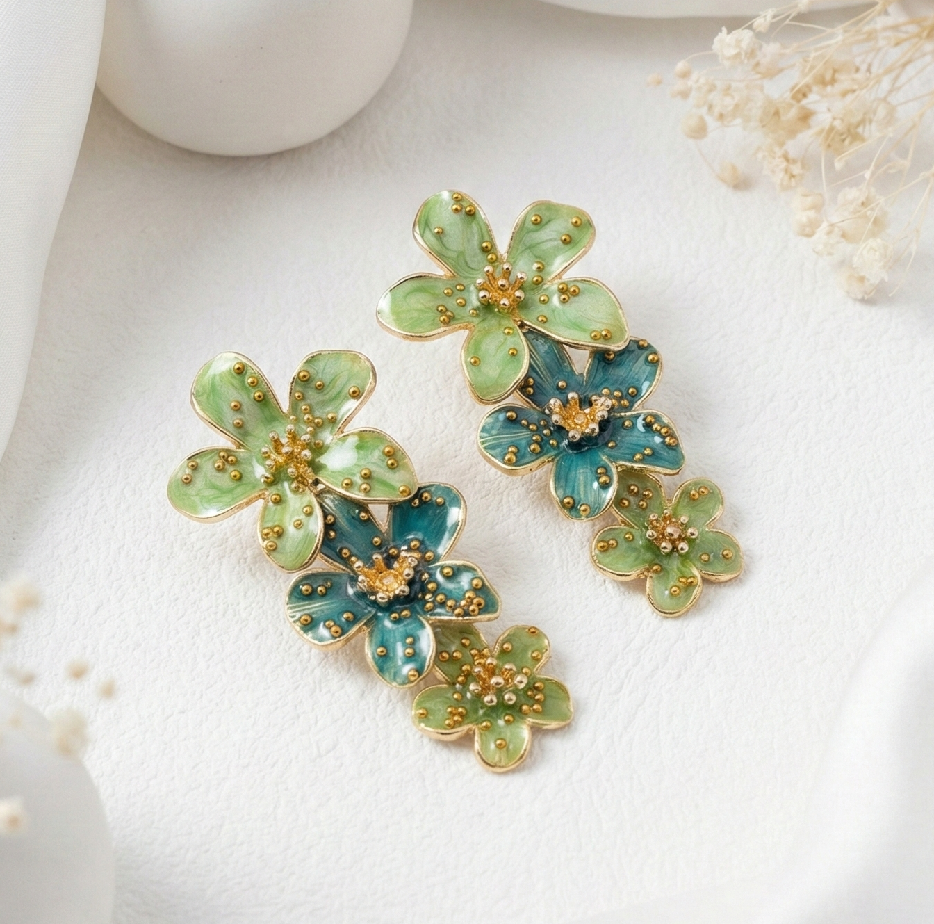 Green & Aqua Floral