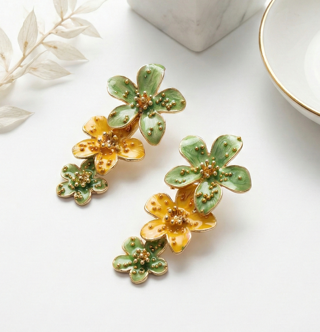 Green & Yellow Floral