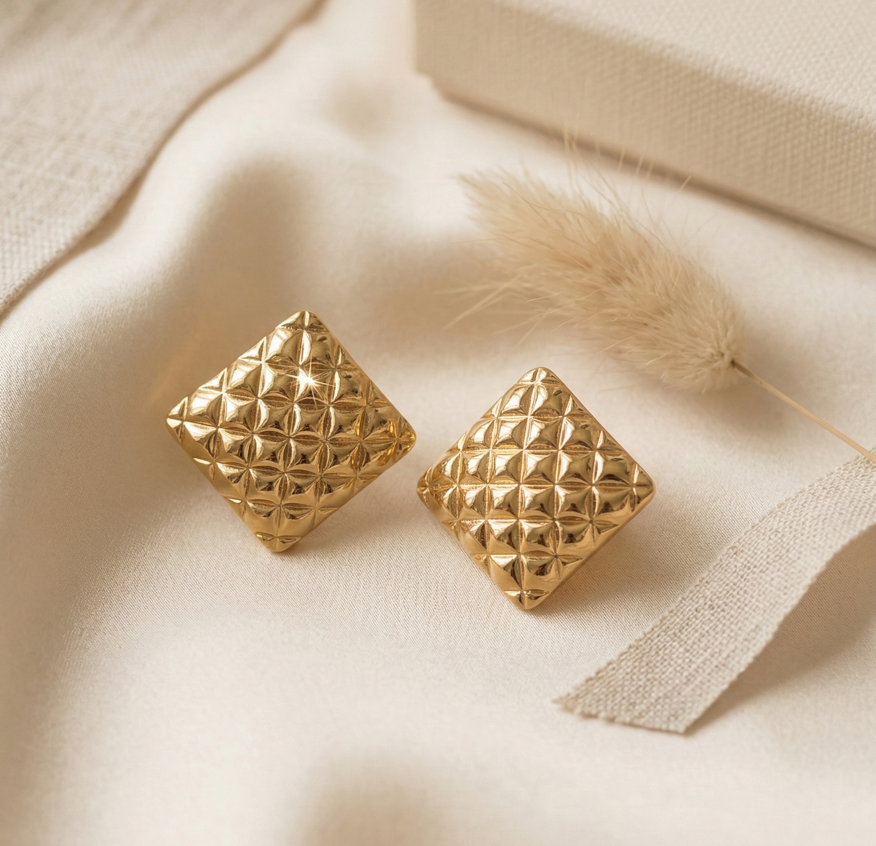 Golden Mosaic Studs