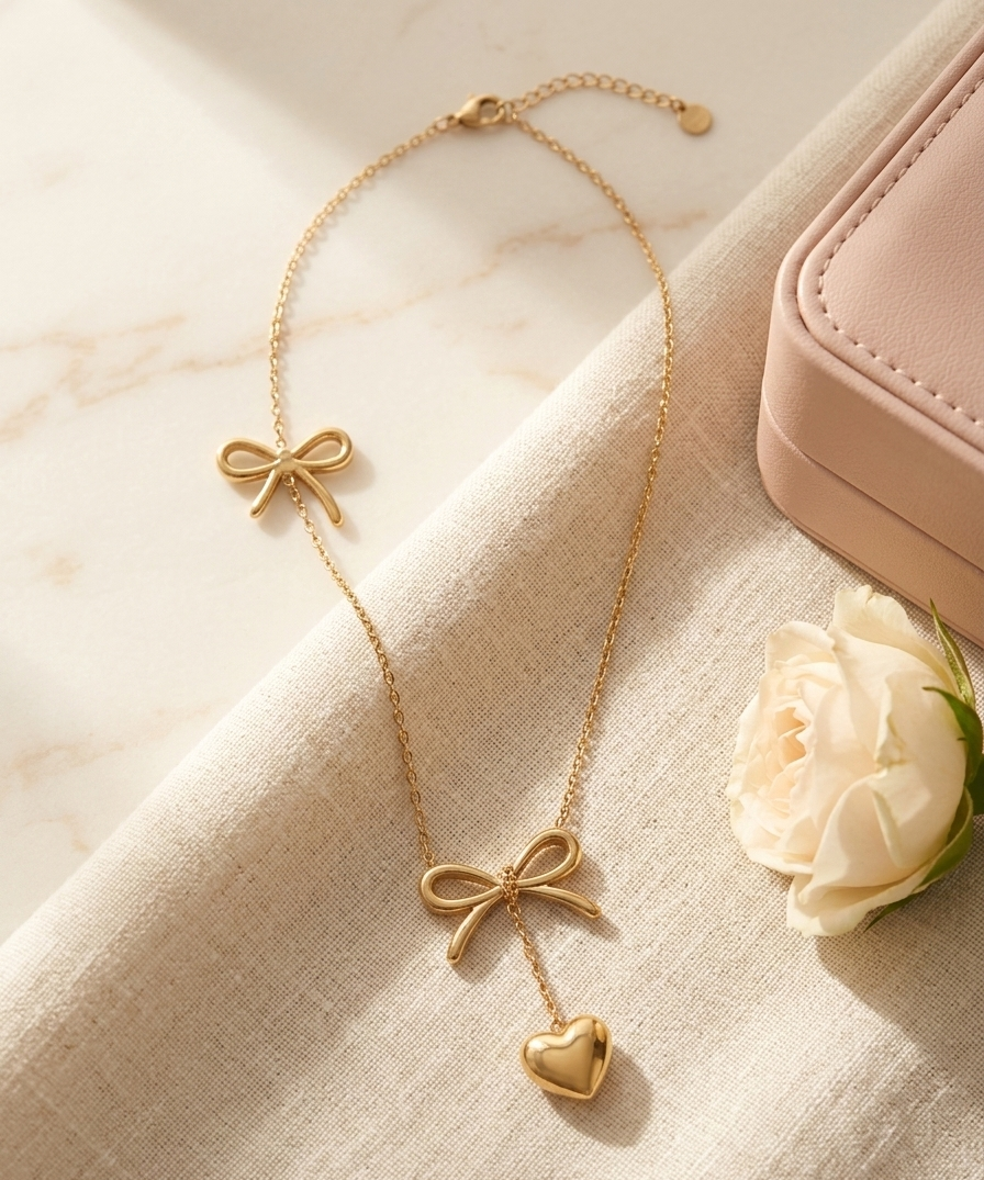 Sweetheart Bow Necklace