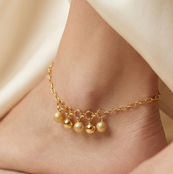 Golden Whisper Anklet