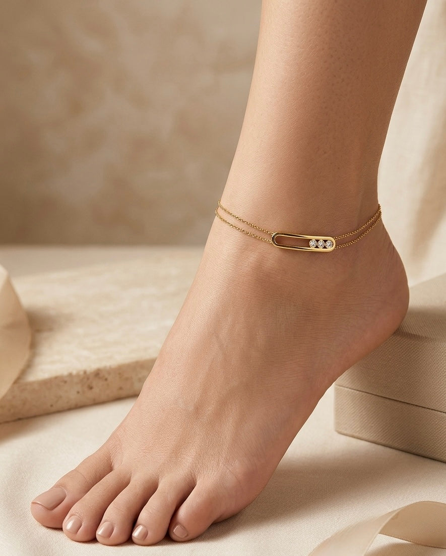 Celeste Bar Anklet